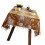 Flower Tablecloth Premium Polyester-150 150cm Warm brown 1