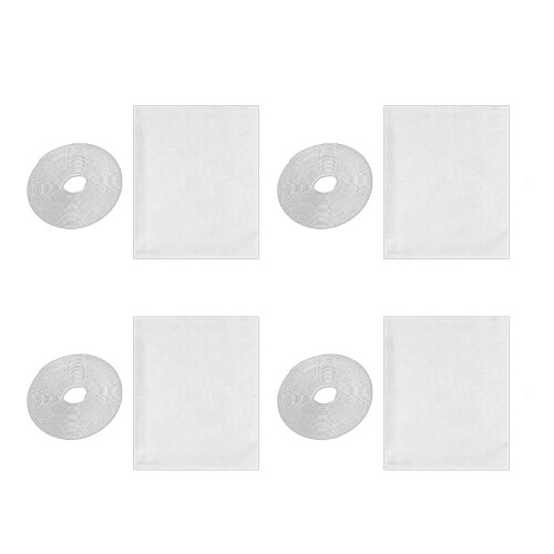 Selfs-Adhesive Window Screen Set Adjustable Antis-White