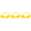 3Sets Wide Plastic Tree Support Straps Yellow Fixator for Bike Use 3