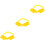 3Sets Wide Plastic Tree Support Straps Yellow Fixator for Bike Use 4