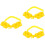 3Sets Wide Plastic Tree Support Straps Yellow Fixator for Bike Use 5