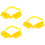 3Sets Wide Plastic Tree Support Straps Yellow Fixator for Bike Use 6