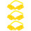 3Sets Wide Plastic Tree Support Straps Yellow Fixator for Bike Use 7