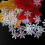 Weihnachts-Schneeflocken-Konfetti-Glitzer 1,5 cm 2 cm 3 cm 4