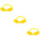 3Sets Wide Plastic Tree Support Straps Yellow Fixator for Bike Use 8