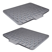 Sloped Silicone Countertops Drying Mat Heatproof Nonslip-large