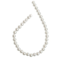 Resin Artificial Pearls With Hole For Necklace Bracelets-6mm