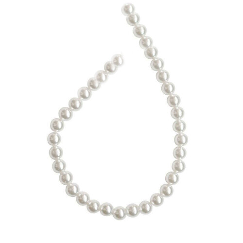 Resin Artificial Pearls With Hole For Necklace Bracelets-6mm