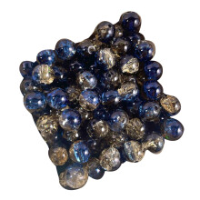 50Pcs Crushed Ice Glass Beads For Necklace Bracelets Jewelry-C