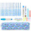12Pcs Aluminum Crochet Hook with Soft Ergonomic Handle 1