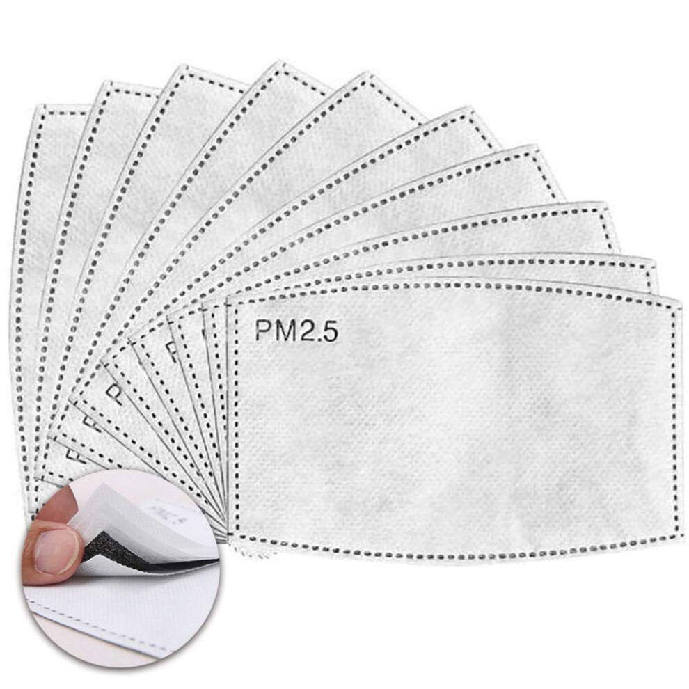 5Layer Pm2.5 Activated Carbon Face Mask Replacement Filters 20 Pack, Dust And Haze Protection Inserts 9330225798996