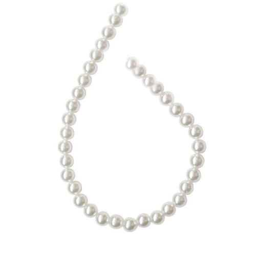 Artificial Pearls with Hole White Resin Imitation Pearls-4mm
