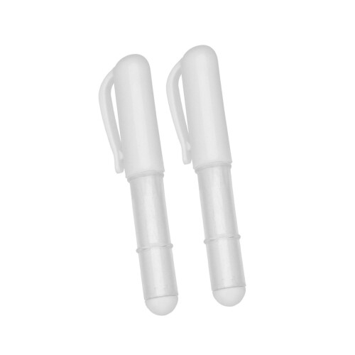 2 Pcs Fabric Chalk Markers Fabric Chalk Erasable Pencils-White