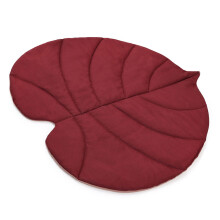 Cats Large Reversible Mat Cushions Bed Pad Cushion Bed Leaf-Red