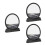 3Pcs Black Flowing Sand Art Picture Creative 3D Sandscape Decor 3