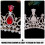 Tiara infantil de metal com cristais para cabelo. 2