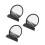 3Pcs Black Flowing Sand Art Picture Creative 3D Sandscape Decor 5