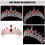 Tiara infantil de metal com cristais para cabelo. 3