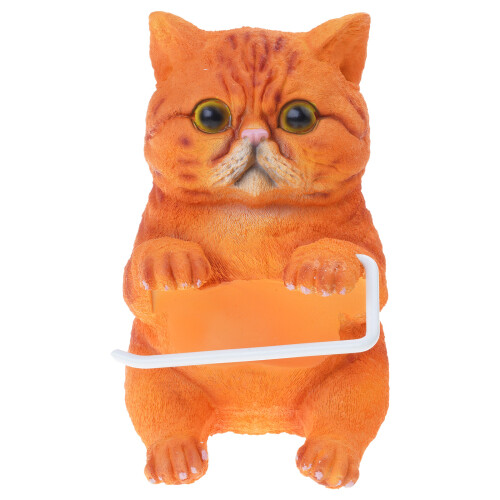 Feline Inspireds Bathroom Tissue Roll Organizers Wall Mounted-F