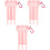 3Pièces Coffrets Darts Durables Rose Organisateur 2
