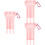 3Pièces Coffrets Darts Durables Rose Organisateur 5