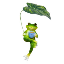 Miniature Umbrella Frogs Garden Statue Fairys-Drink coffee