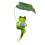 Miniature Umbrella Frogs Garden Statue Fairys-Drink coffee 1