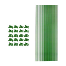 Flexible Gardening Stakes Bendable Plant Support Bracket-Green