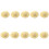 10Pcs Unpainted Hat Blank 5.8cm Soft Fabric Hat Sewing-Yellow 1