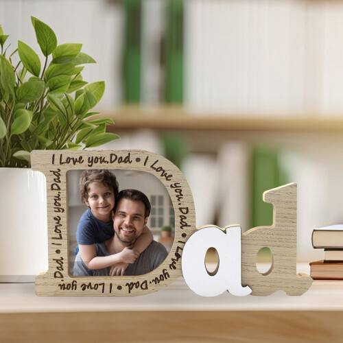 Cadre photo en bois, décoration rustique de table, 8x10 2
