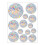 Window Decal for Bird Strikes None Adhesive Rainbow-Circular 1
