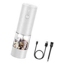 Ceramics Blade Coffee Grinder Wireless Rechargeable-White