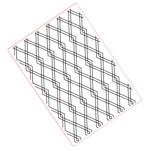 Grid Background Embossing Folder Plastic Embossing Template