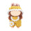 Crochet Doll Clothing Supplies Set with-Yellow jumpsuits 1