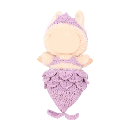 Crochet Doll Clothes Supplies  Handmade-Purple fishtail skir