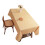 Reusable Plaids Pattern Table Mat Machine-150 100cm Yellow 1