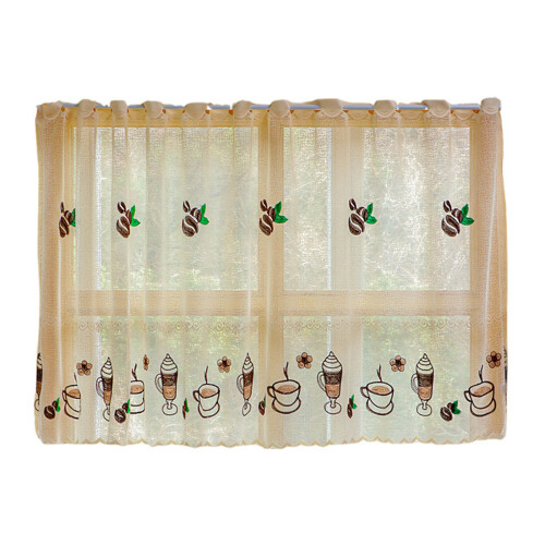Coffee Shop Curtain Durable Polyester Fabric Short-100 85