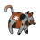 Polylactic Acid Animal Butt Snacks Bag-H orange cat spotted 1