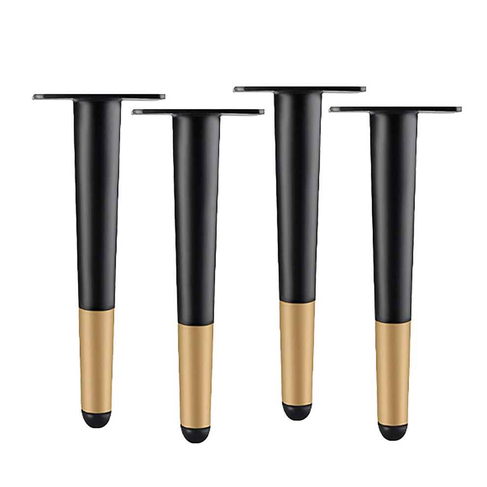 Metal Furniture Legs 4Pcs Round Tapered Sofa Legs Heavyduty Steel Support For Mid Century Modern Tables And Cabinets 25Cm 9330225799696
