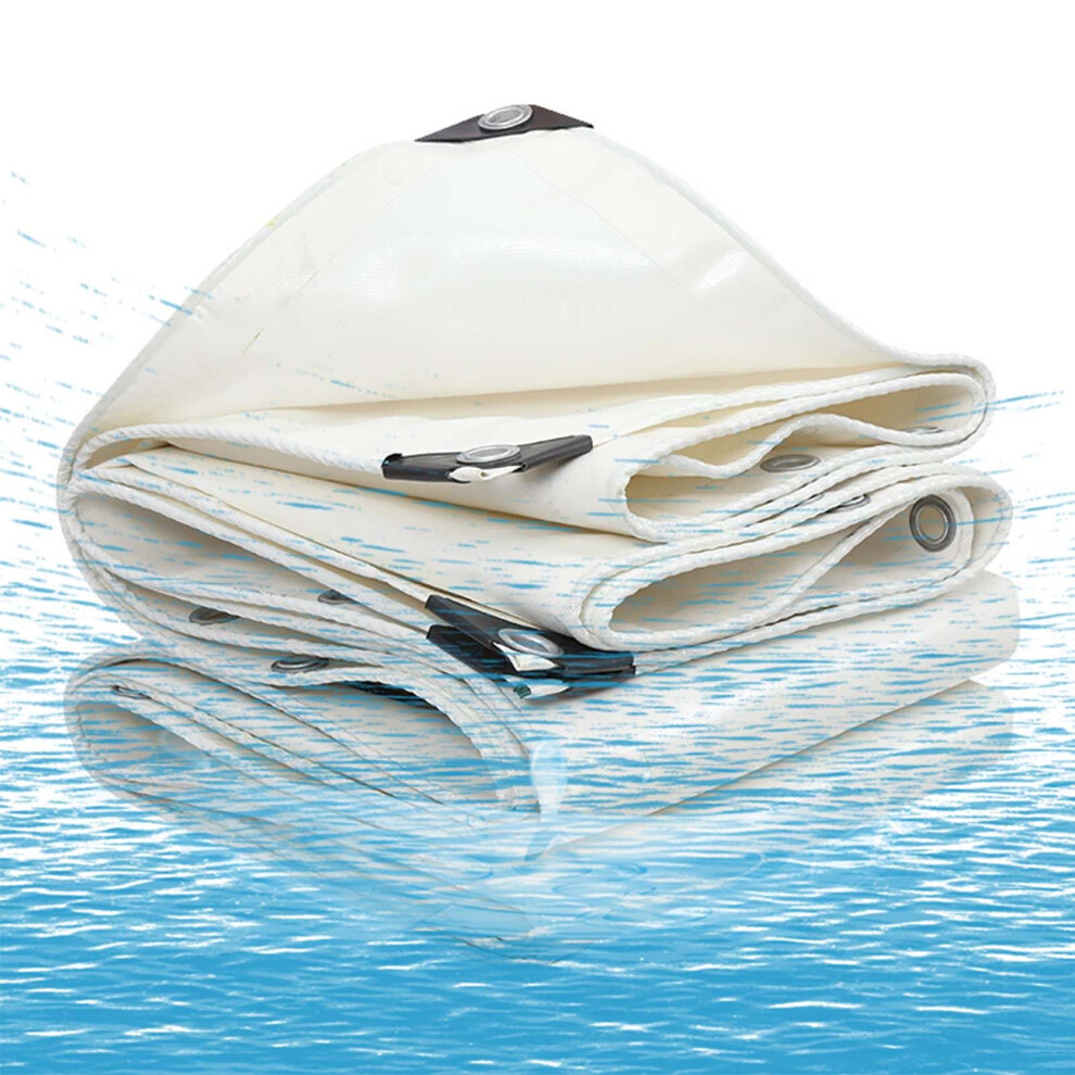 13.1 X 23.0 Ft Waterproof Heavy Duty Pvc Tarpaulin With Reinforced Grommets For Outdoor Pergola Or Vehicle Cover 9310869804598