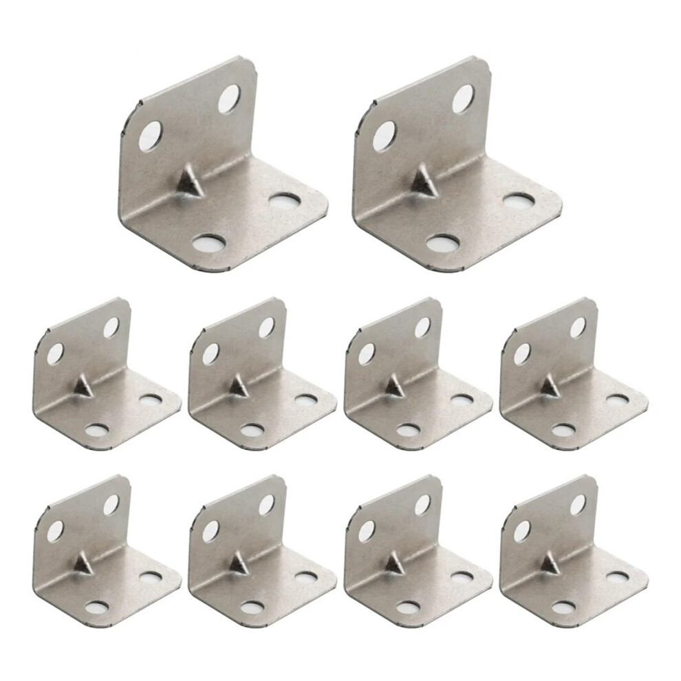 10/20Pcs Corner Brackets L Shaped Braces 30X20mm For Furniture Reinforcement And Shelves 9310869804611