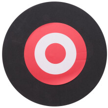 25 X 3 Cm Tir À L'arc Eva Cible En Mousse Cible Auto-GuÉRissante Se DÉPlaçant Pratique De Chasse Noir Rouge