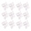 12Pieces Cotton Handkerchief Embroidered Moon Border Quick 1