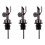 3Pcs Auto Sealing Wine Pour Spouts Rustproof-Gun black 1