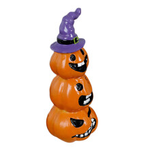 Gothic Halloween Decors Detailed Resins Pumpkin-Three pumpkins