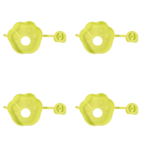 Funs Shape Ice Creams Holders Silicone Cats Paws-Yellow