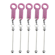 Acrylic Drinking Straw Bead Charm DIY Bead Straw Adapter -7