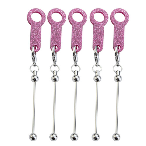 Acrylic Drinking Straw Bead Charm DIY Bead  Straw Adapter -7