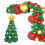 Kit de arco de corona de globos navideños rojo verde dorado blanco197 1