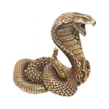 Estátua de Cobra, Figura de Serpente do Zodíaco, Decoração de Mesa em Cobre